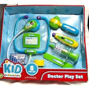 Kid Connection Doctor Play Set with Stethoscope 8pcs New Sealed